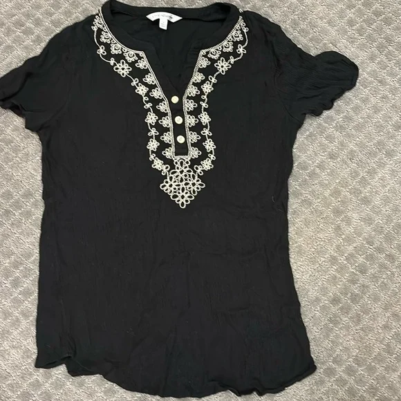 croft & barrow black dress shirt - Picture 1 of 3